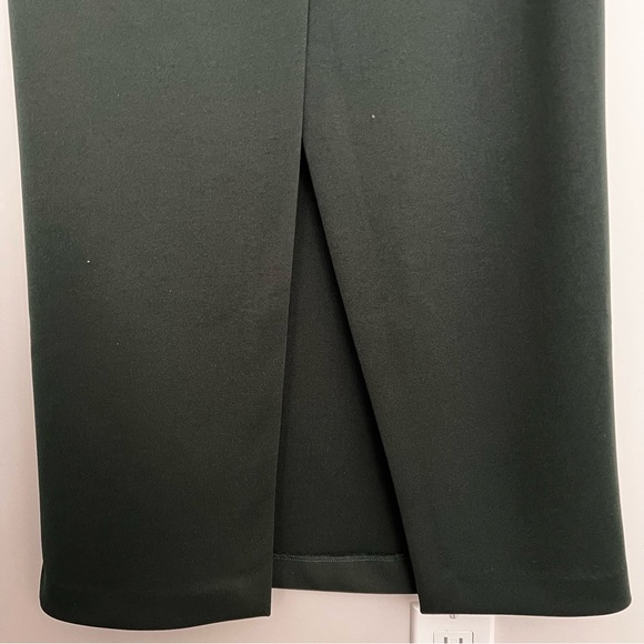 ZARA Green Black Sculpting Structured Strapless Dress - Picture 10 of 12